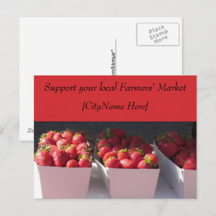 Cartão postal - Apoie o Mercado de Produtores - Mo