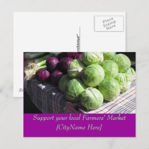 Cartão postal - Apoie o Mercado dos Produtores - R