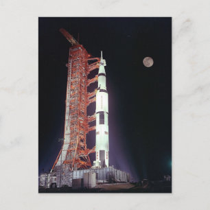 Cartão Postal Apollo 11 Saturn V Rocket