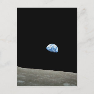 Cartão Postal Apollo 8 Missão Lua da NASA Earthrise