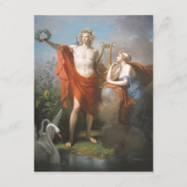 Cartão Postal apollo e os musos