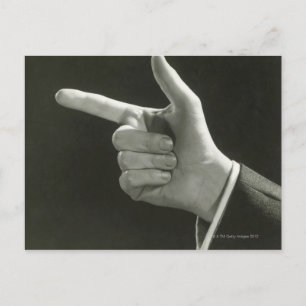 Cartão Postal Apontar do homem