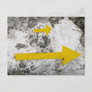 Cartão Postal Após o Cartão-postal das setas amarelas