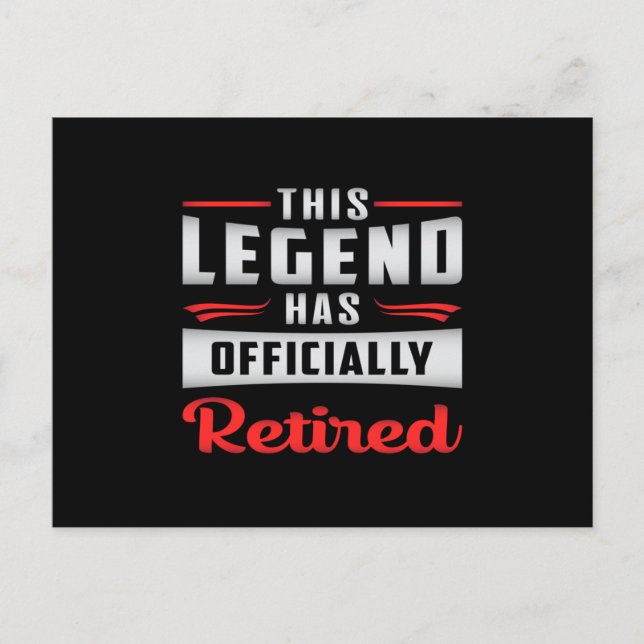 Cartão Postal Aposentado Aposentadoria Vovô Presente Engraçado (Frente)