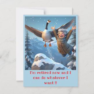CARTÃO POSTAL " APOSENTADO E FELIZ "