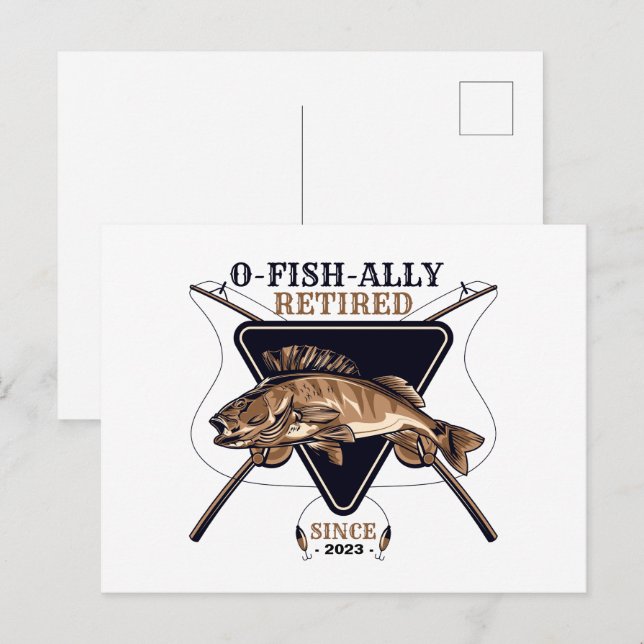 Cartão Postal Aposentadoria Engraçada Personalizada Ofisicamente (Frente/Verso)