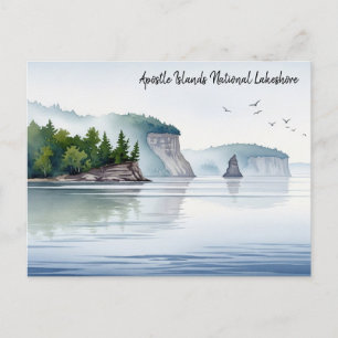Cartão Postal Apostle Islands National Lakeshore Watercolor