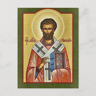 Cartão Postal Apostle Timothy of the Seventy Orthodox Icon