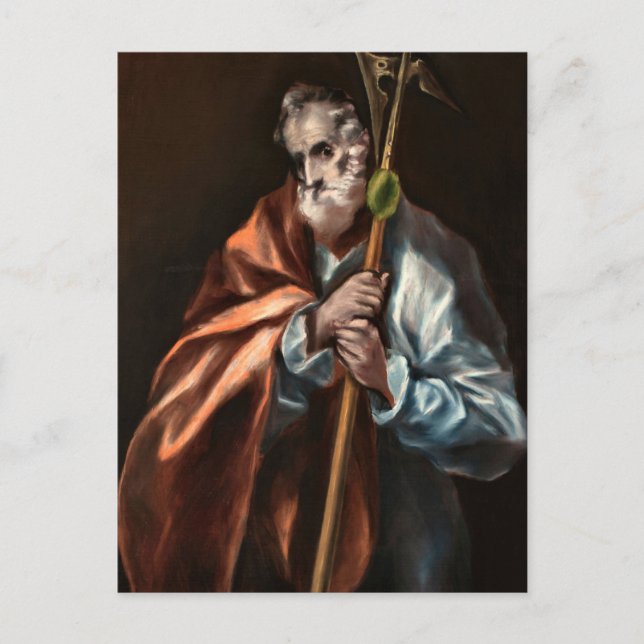 Cartão Postal Apóstolo S. Tadeu por El Greco (Frente)