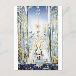 Cartão Postal Apoteose da Rosa por Joseph Stella