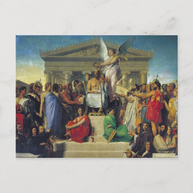 Cartão Postal Apoteose de Homer, 1827 (Frente)