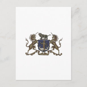 Cartão Postal Apothecaries Unicorn Crest