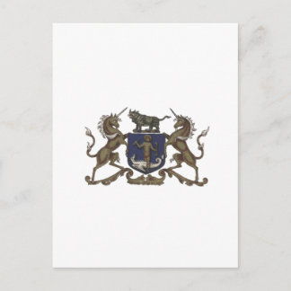 Cartão Postal Apothecaries Unicorn Crest