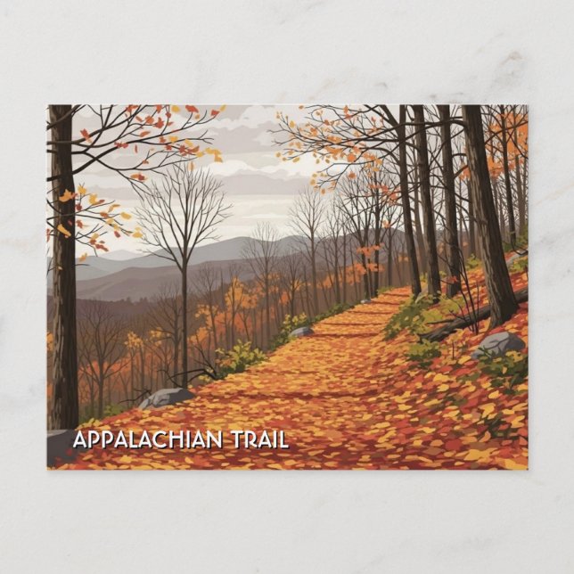 Cartão Postal Appalachian Trail Travel (Frente)