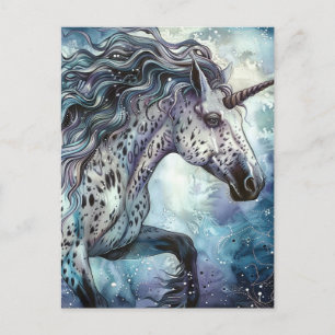 Cartão Postal Appaloosa Unicorn