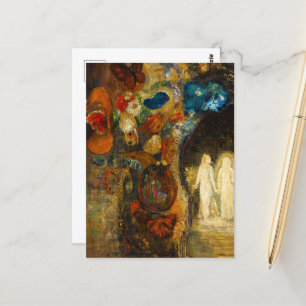 Cartão Postal Apparition, 1910 por Odilon Redon