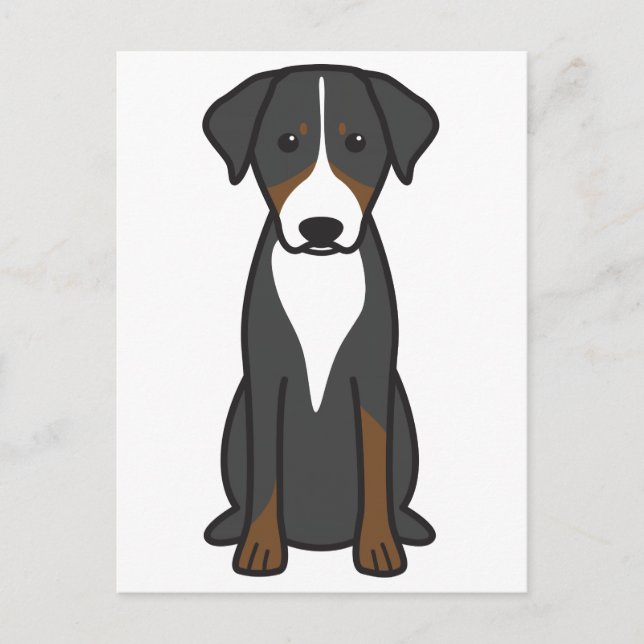 Cartão Postal Appenzeller Sennenhund (Frente)