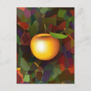 Cartão Postal Apple 3-d