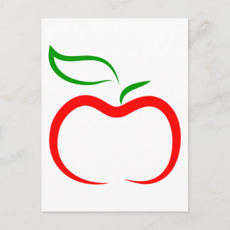 Cartão Postal Apple decorativa