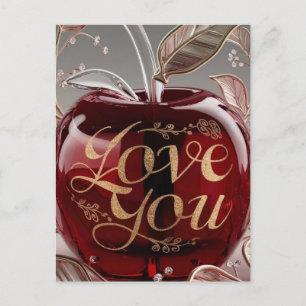 Cartão Postal Apple, Eu Te Amo