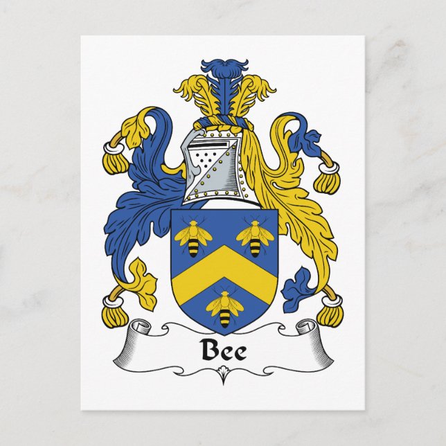 Cartão Postal Apple Family Crest (Frente)