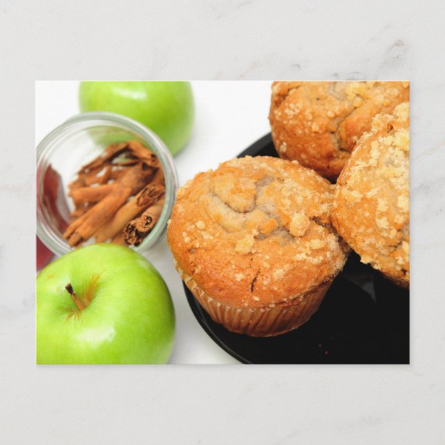 Cartão Postal Apple Spice Muffins (Frente)