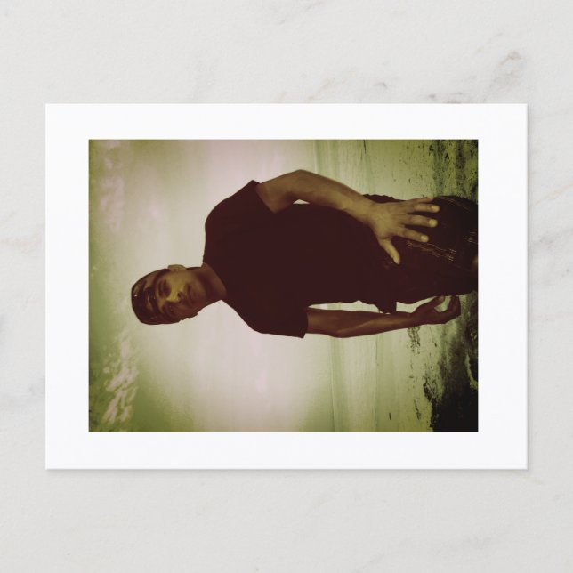 Cartão Postal Approachable Wolf Post Card Print (Frente)