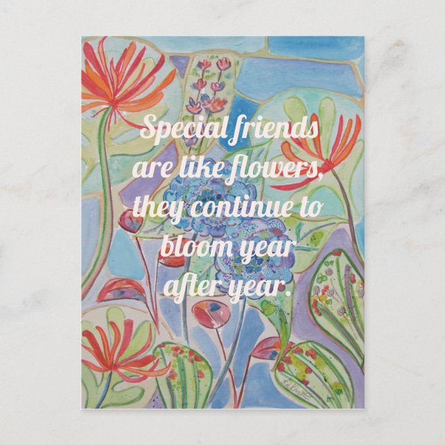 Cartão Postal Apreciação de Amizade (Frente)