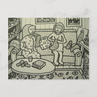 Cartão Postal Aprenda fazer malha BT Piliero