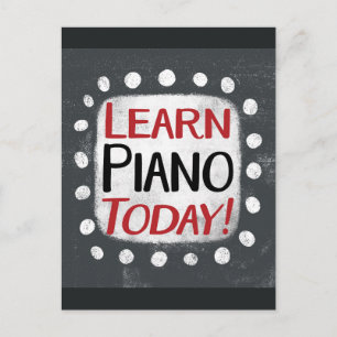 Cartão postal Aprenda Piano Hoje
