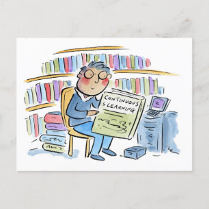 Cartão Postal Aprendizagem contínua