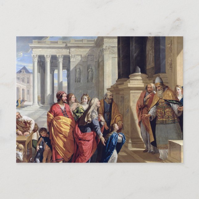 Cartão Postal Apresentação da Virgem no Templo (Frente)