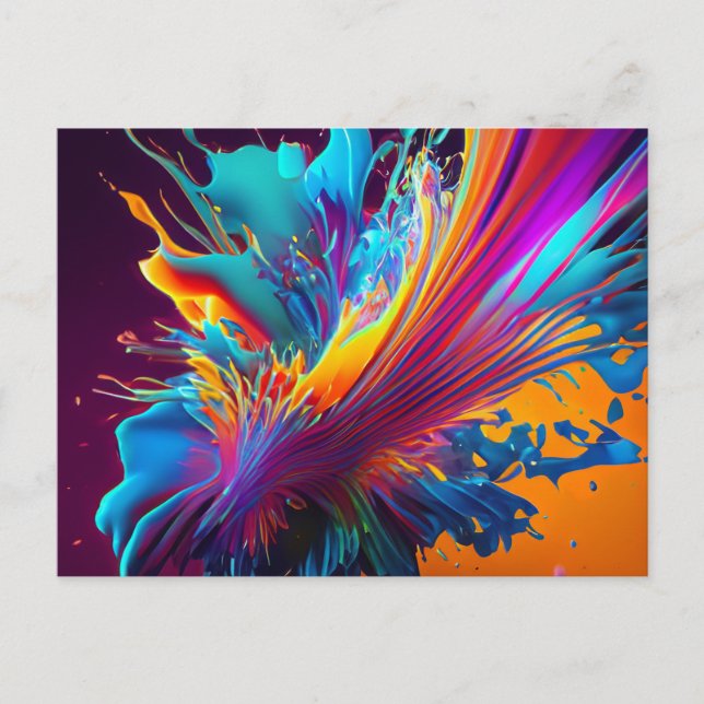 Cartão Postal Apresentação de cores (Frente)