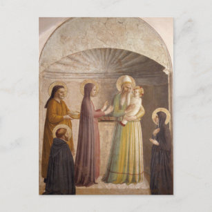 Cartão Postal Apresentação de Jesus no Templo, Fra Angélico 