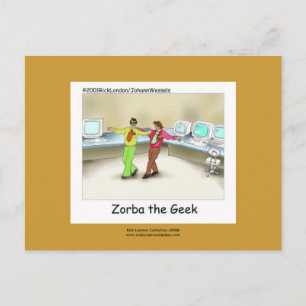 Cartão Postal Apron Concebido À Mão Para O Geek De Computador En