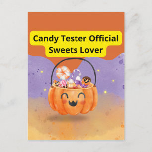 Cartão Postal Aprovador de Doces Oficial Amante de Doces