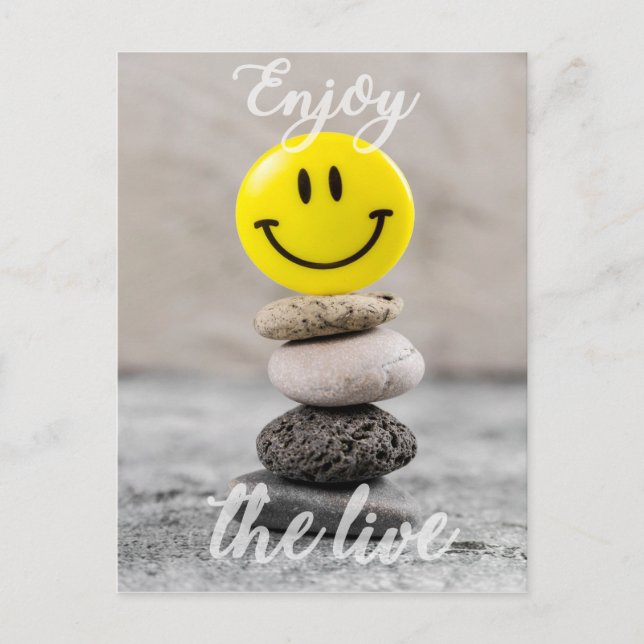 Cartão Postal Aproveite a vida! (Frente)