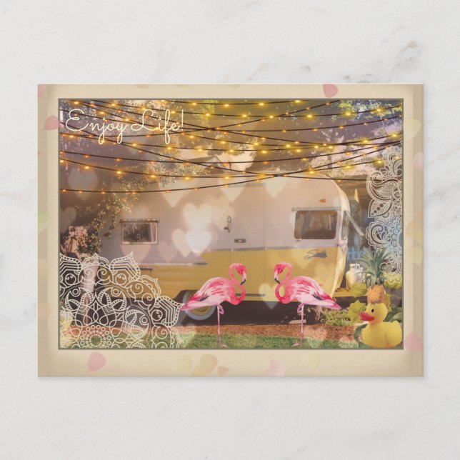 Cartão Postal Aproveite a vida (Frente)