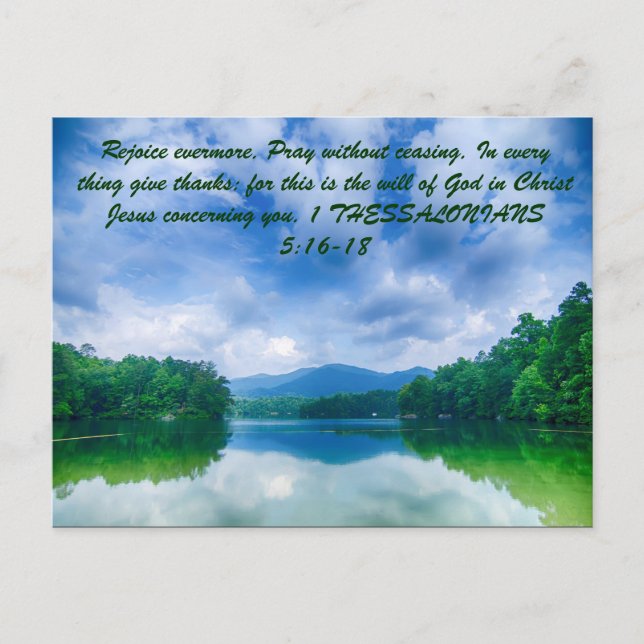 Cartão Postal Aproveite mais. Reze sem parar. Em cada (Frente)