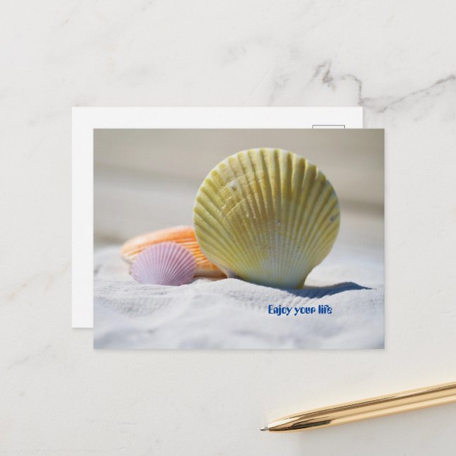 Cartão Postal Aproveite sua vida (Frente/Verso In Situ)