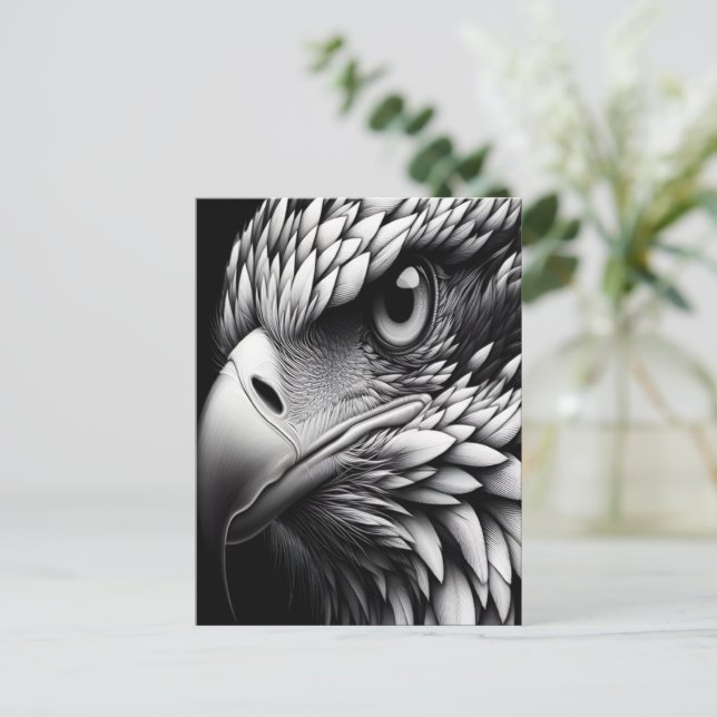 Cartão Postal Aproximação de Olhos das Águias (Em pé/Frente)