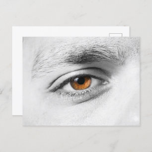 Cartão Postal Aproximação dos olhos humanos