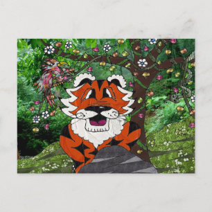 Cartão Postal Aproxime-se dos presentes do Roupa Tiger Tiger da 