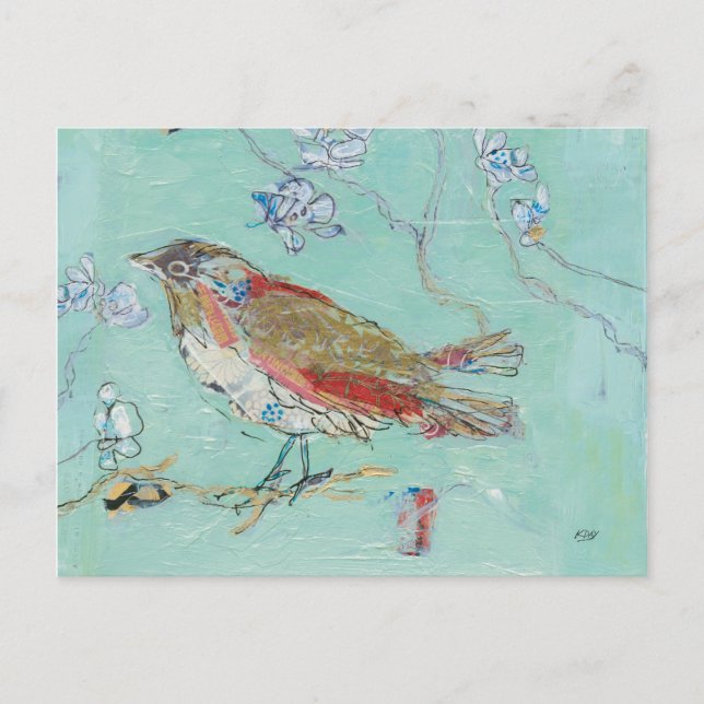 Cartão Postal Aqua Bird (Frente)