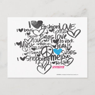 Cartão Postal Aqua grafite