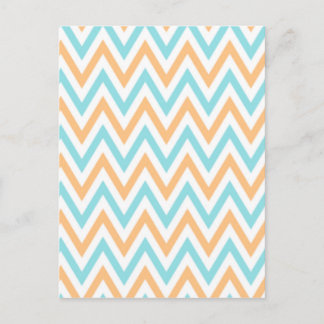 Cartão Postal Aqua-pêssego, Chevron Zigzag
