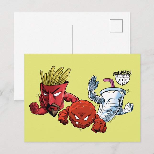 Cartão Postal Aqua Teen Hunger Force Anime Graphic (Frente/Verso)