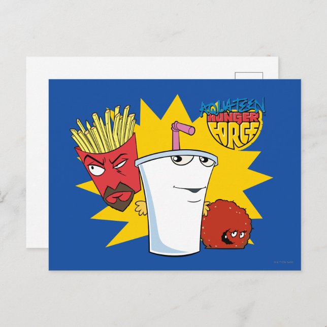 Cartão Postal Aqua Teen Hunger Force Explosive Graphic (Frente/Verso)