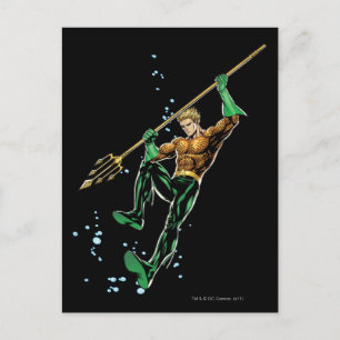 Cartão Postal Aquaman com Spear