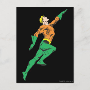 Cartão Postal Aquaman salta